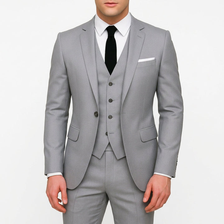 Mens Three Piece Woven Suit Slim Fit Formal