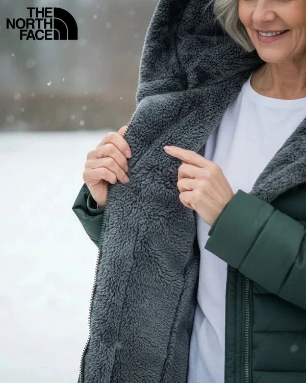 Womens Fleece Lined Quilted Puffer Coat with Hood
