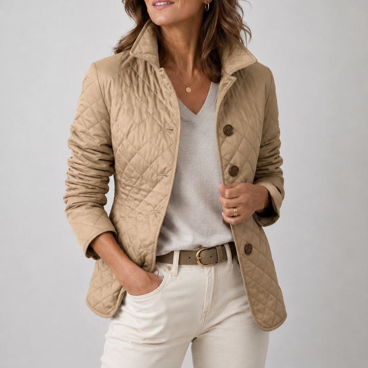 Womens Lightweight Quilted Jacket Casual Everyday Coat