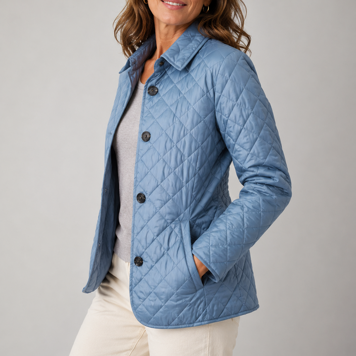 Womens Lightweight Quilted Jacket Casual Everyday Coat