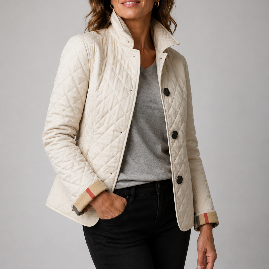 Womens Lightweight Quilted Jacket Casual Everyday Coat