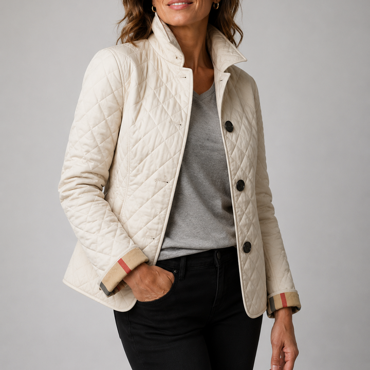 Womens Lightweight Quilted Jacket Casual Everyday Coat