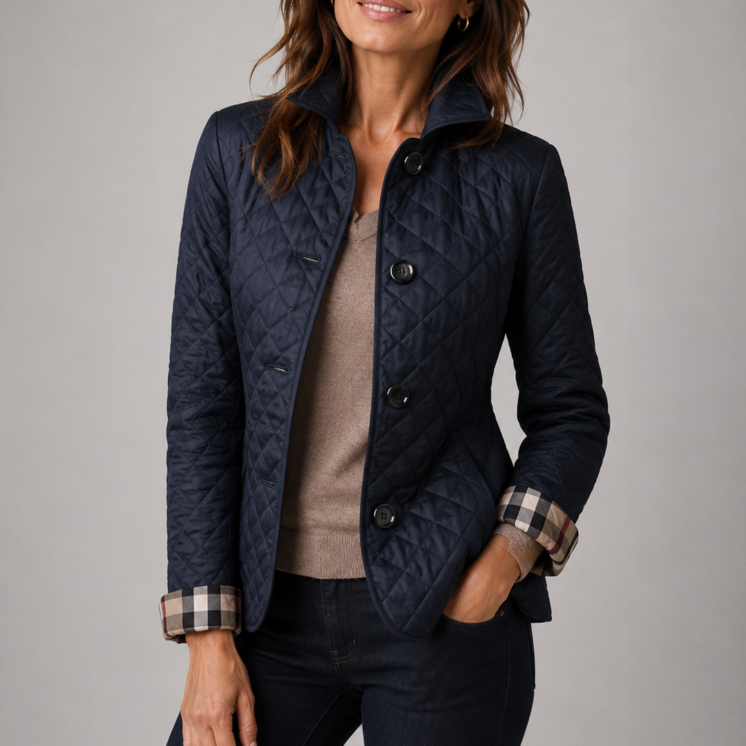 Womens Lightweight Quilted Jacket Casual Everyday Coat