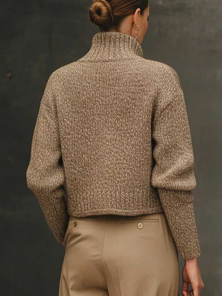Womens Wool Blend Cropped Jacket Gold Button Cardigan