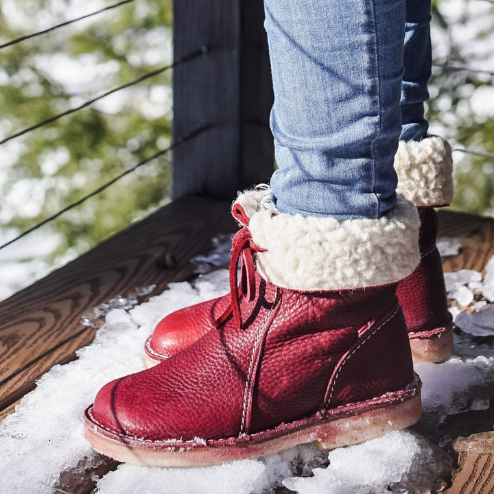 Chunky Lug Sole Tailored Boots for Women