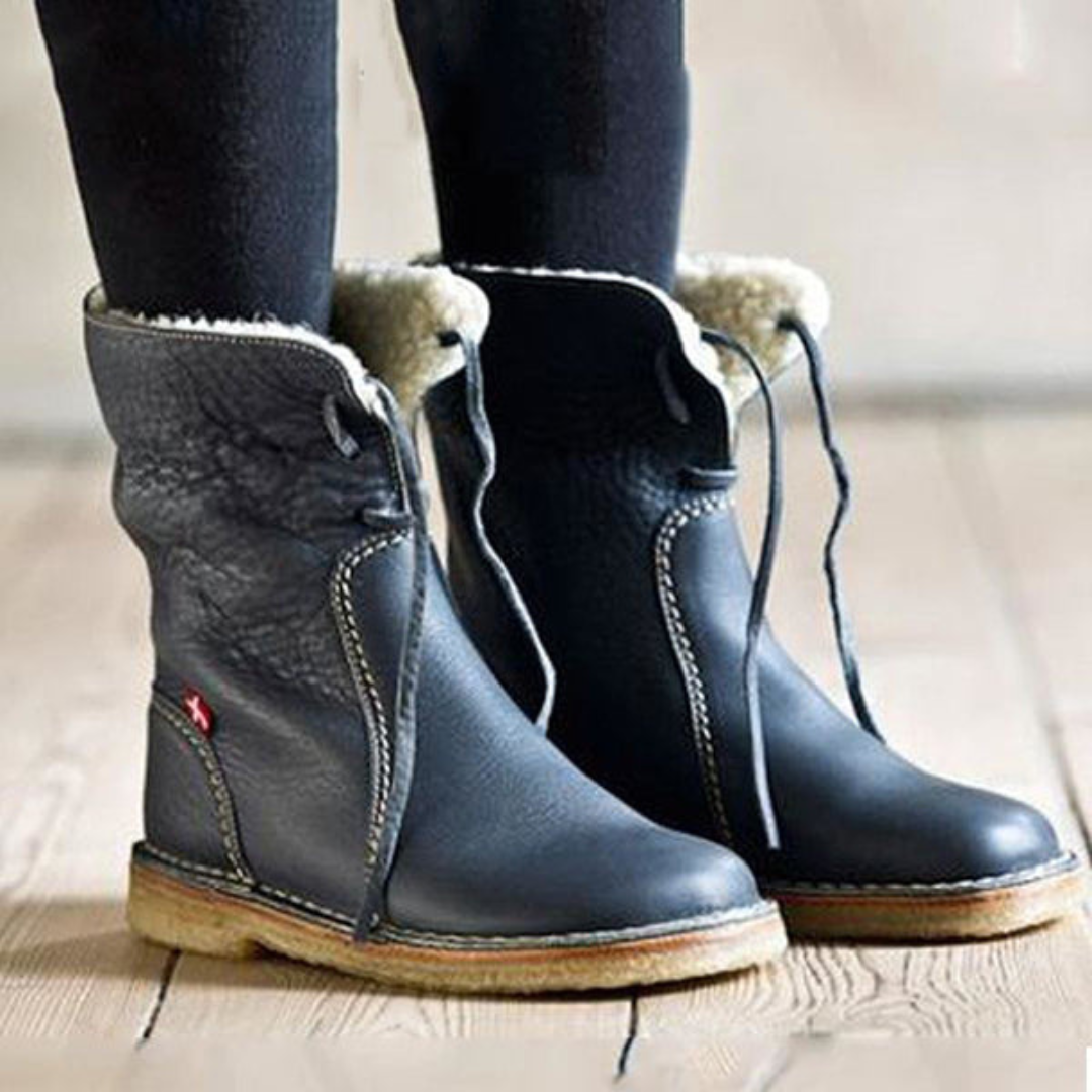 Chunky Lug Sole Tailored Boots for Women