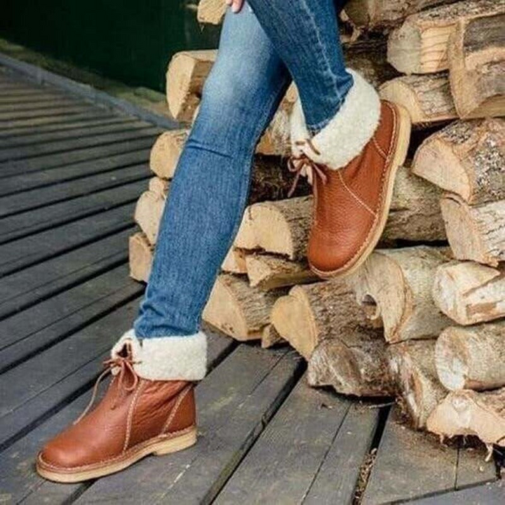 Chunky Lug Sole Tailored Boots for Women
