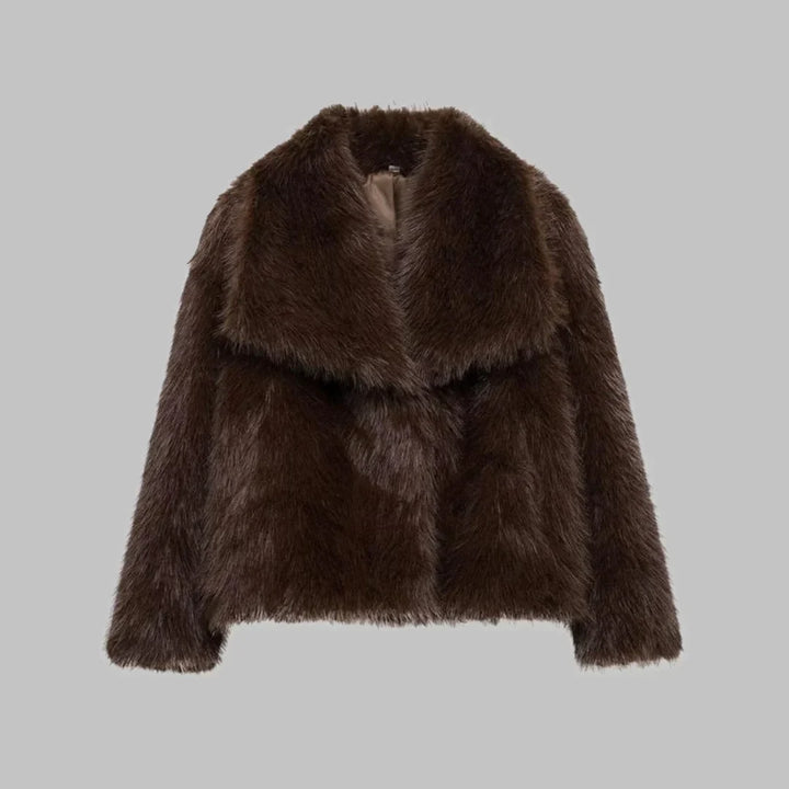 Cropped Notch Lapel Structured Coat Women