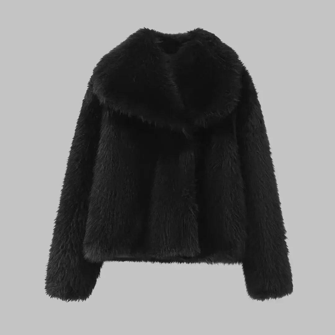 Cropped Notch Lapel Structured Coat Women