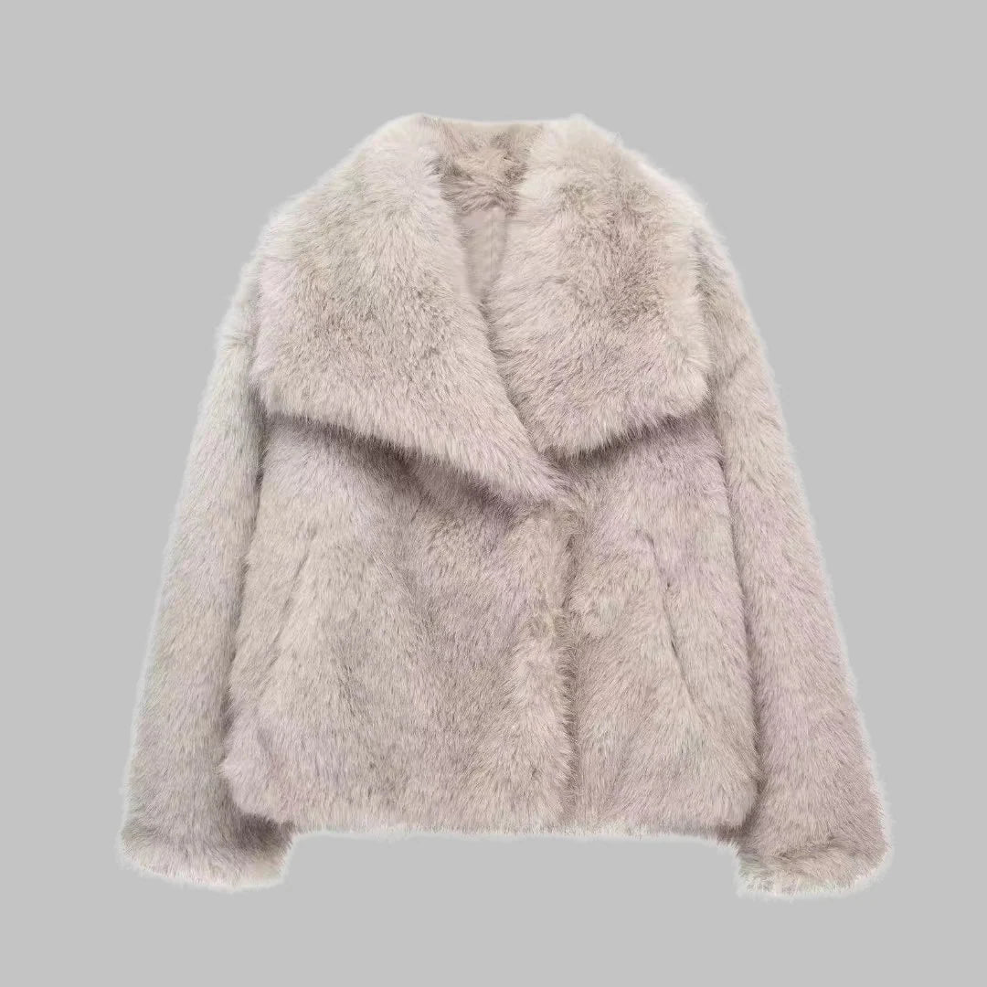Cropped Notch Lapel Structured Coat Women