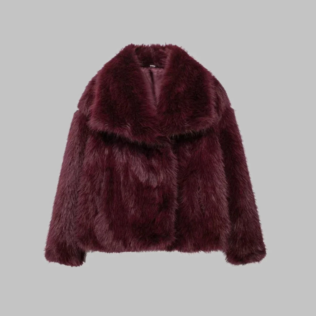 Cropped Notch Lapel Structured Coat Women