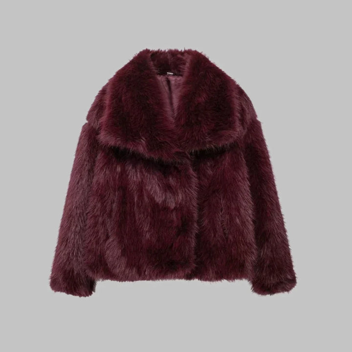 Cropped Notch Lapel Structured Coat Women