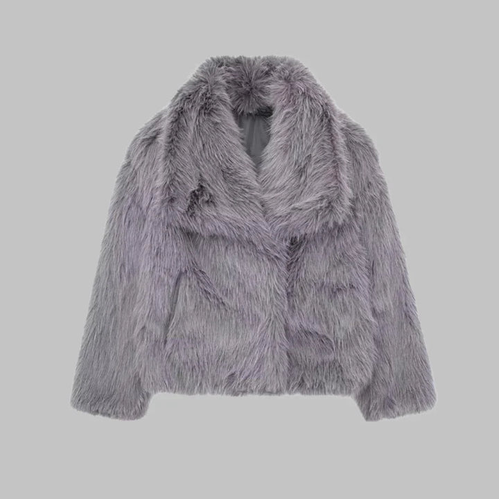 Cropped Notch Lapel Structured Coat Women