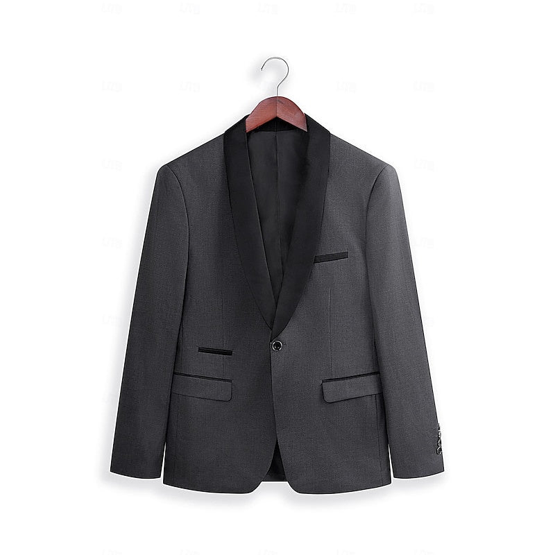 Mens Straight Leg Tailored Suit Modern Fit