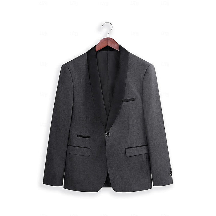 Mens Straight Leg Tailored Suit Modern Fit