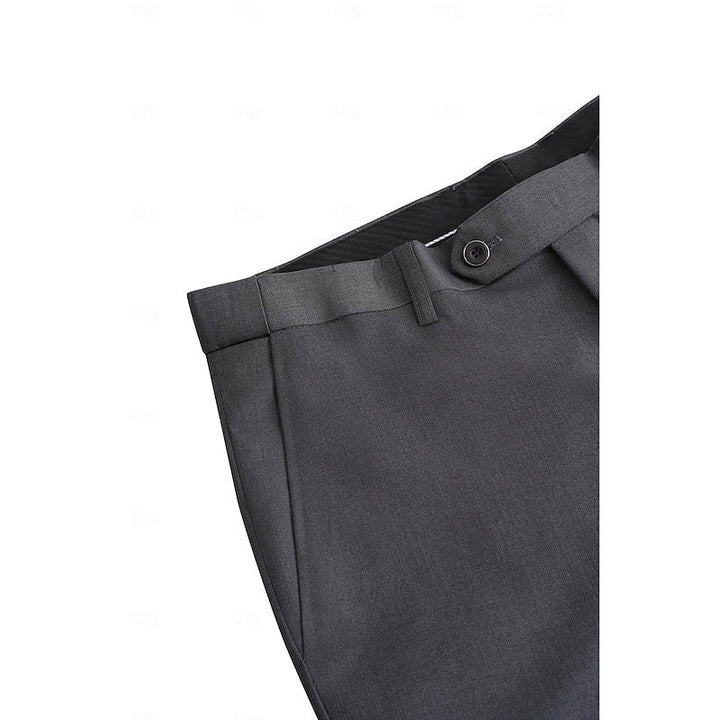Mens Straight Leg Tailored Suit Modern Fit