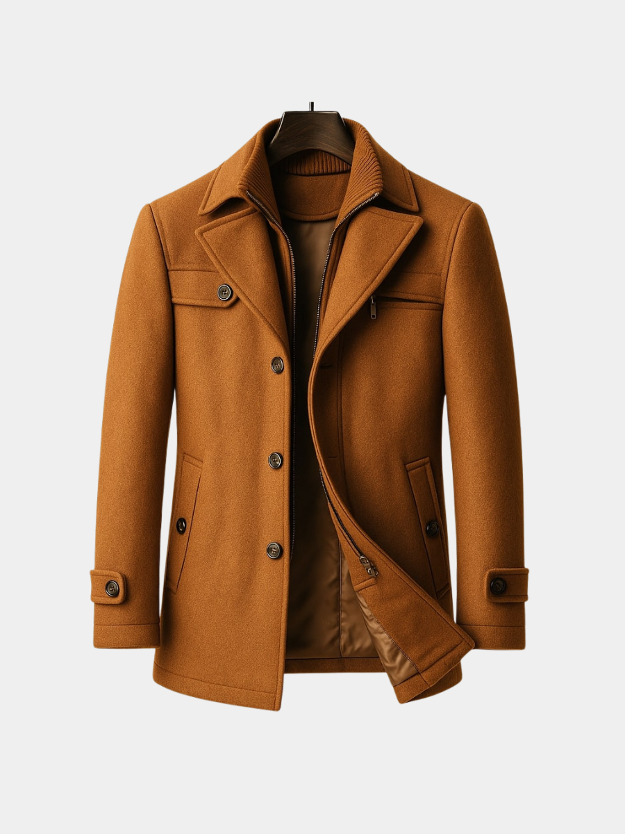 Relaxed Fit and Flare Longline Coat for Women