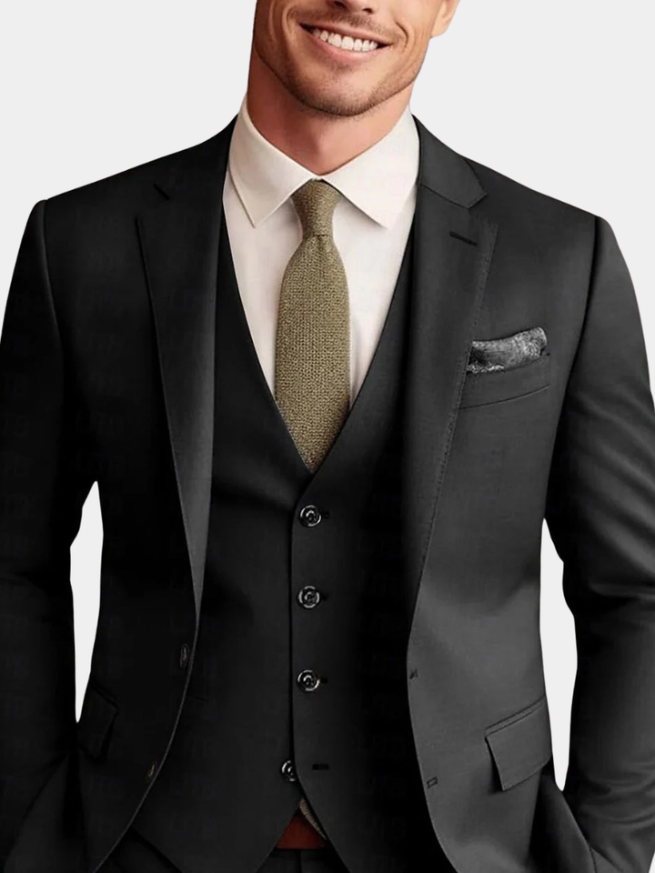 Structured Straight Leg Suit Tailored Mens Formal