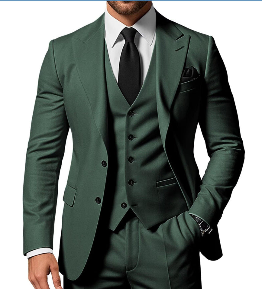 Structured Straight Leg Suit Tailored Mens Formal