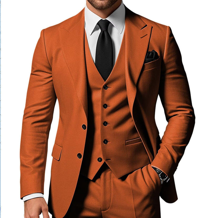 Structured Straight Leg Suit Tailored Mens Formal