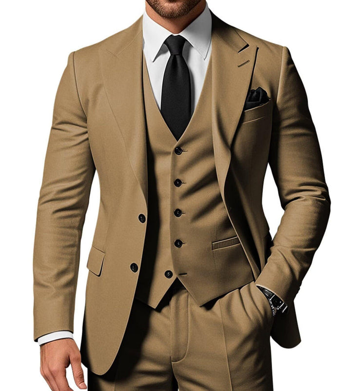 Structured Straight Leg Suit Tailored Mens Formal