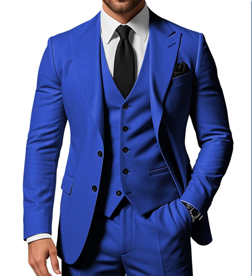 Structured Straight Leg Suit Tailored Mens Formal