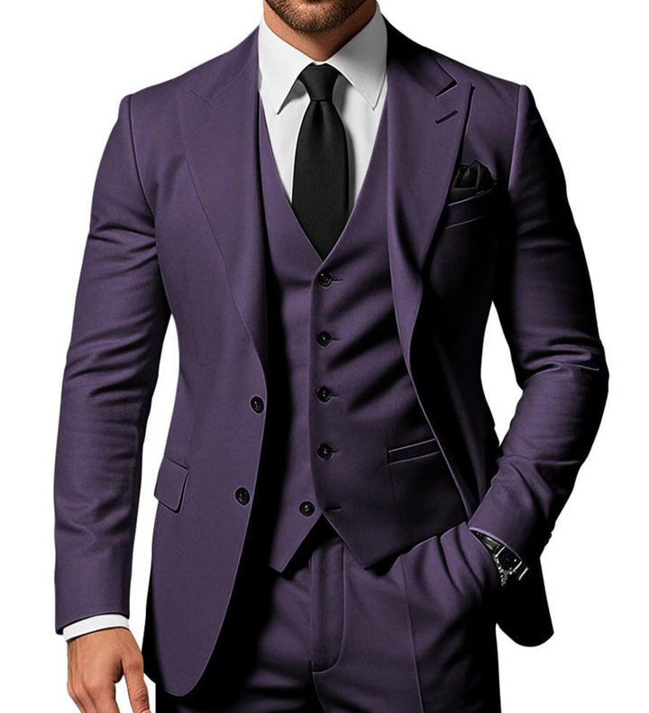 Structured Straight Leg Suit Tailored Mens Formal