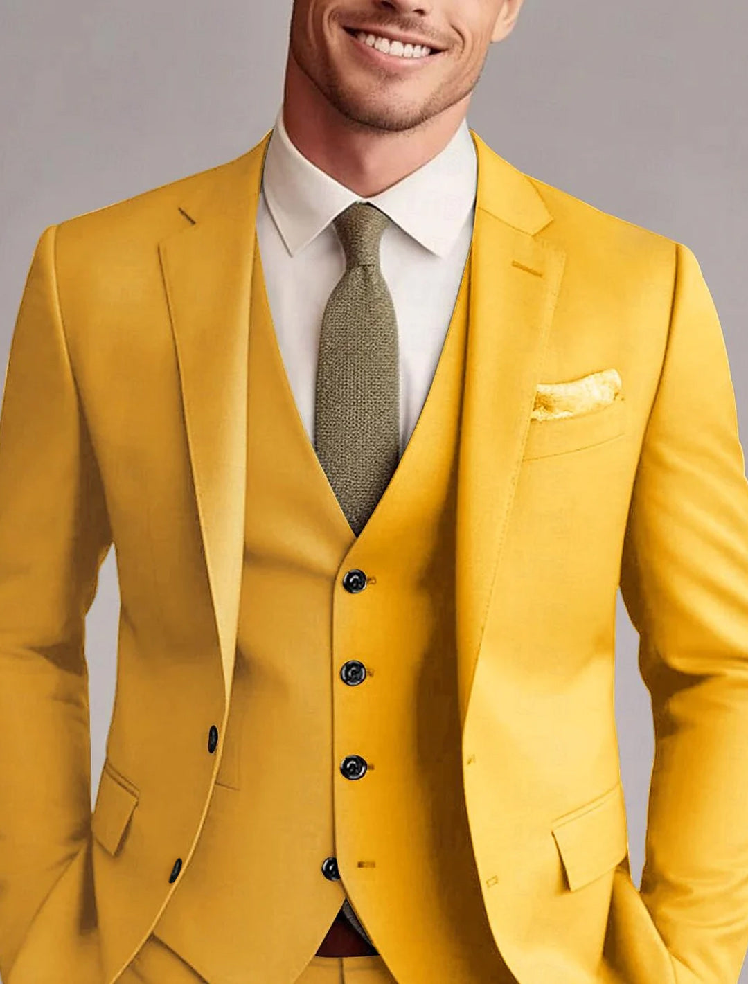 Structured Straight Leg Suit Tailored Mens Formal