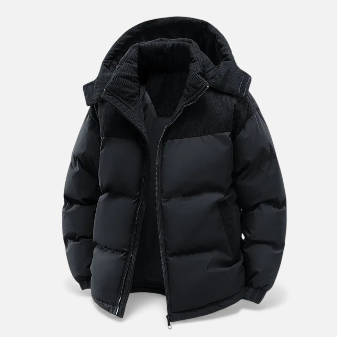 Mens Hooded Heritage Longline Wool Coat