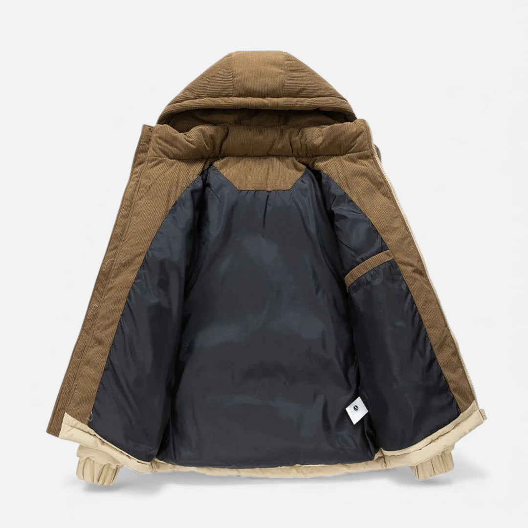 Mens Hooded Heritage Longline Wool Coat