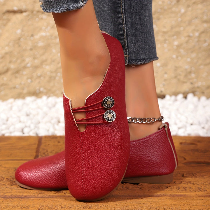 Women Sculpted Draped Loafer Flats