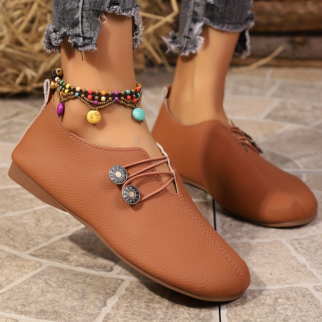 Women Sculpted Draped Loafer Flats