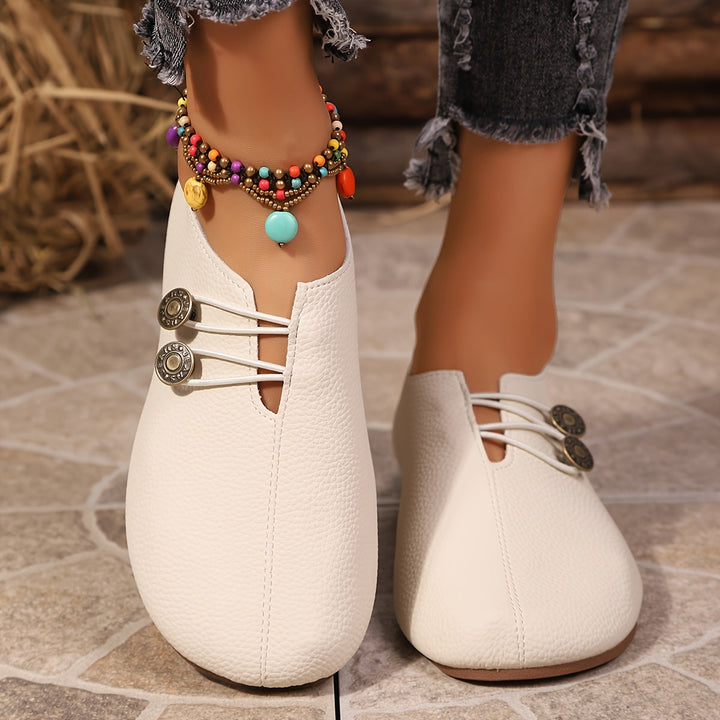 Women Sculpted Draped Loafer Flats