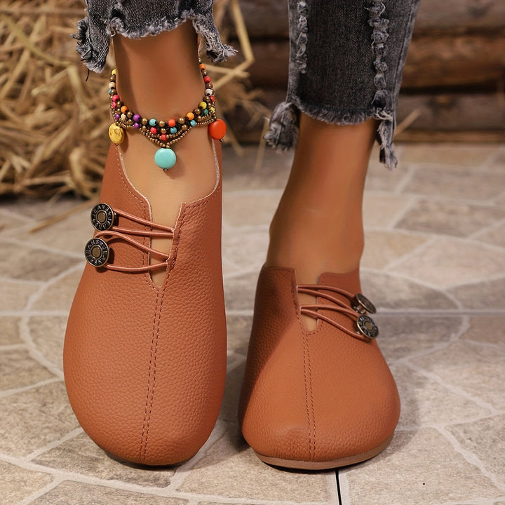 Women Sculpted Draped Loafer Flats