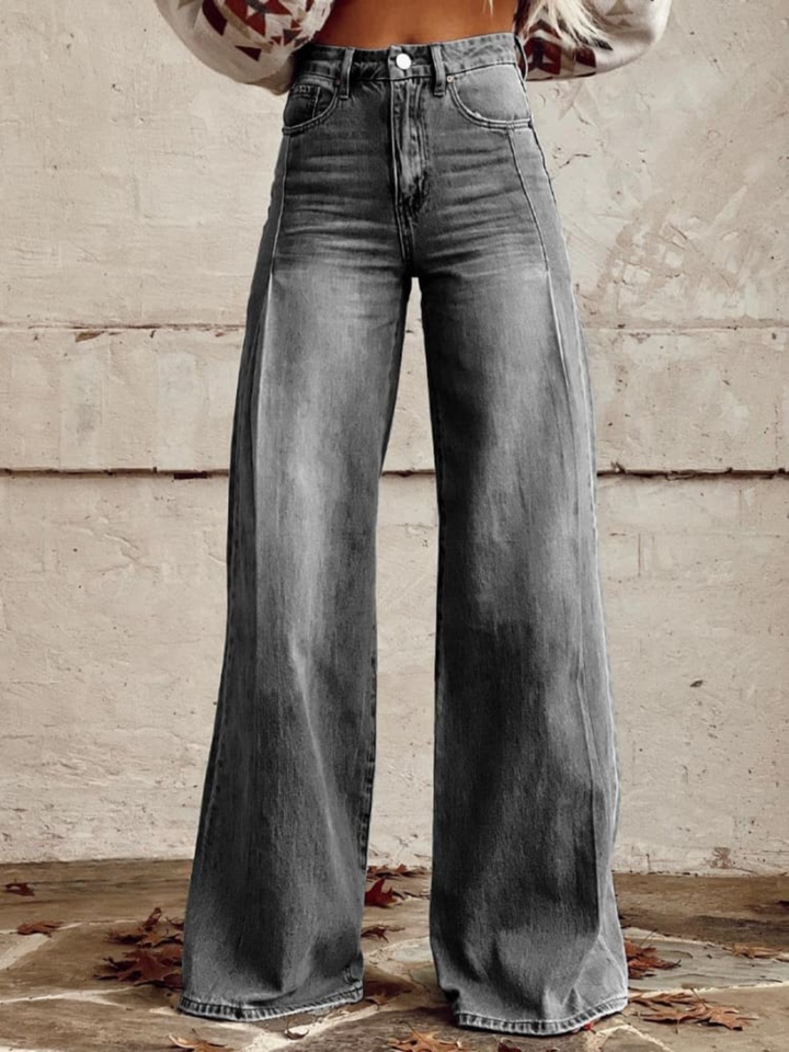Wide Leg Relaxed Trousers Woven Statement Pants Women