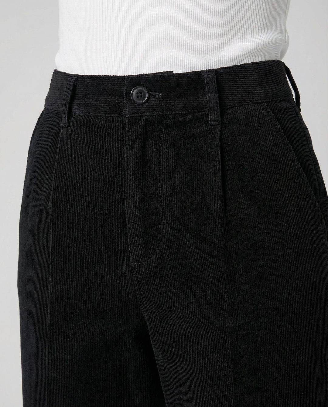 Ribbed Straight Leg Trousers Women Heritage Cut