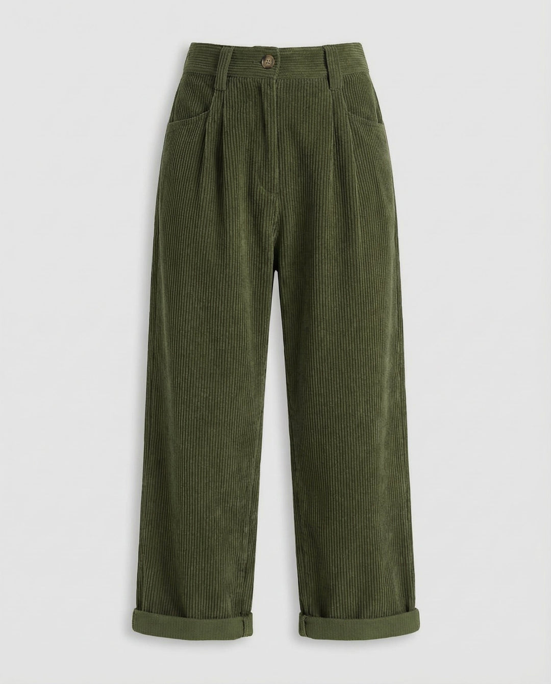 Ribbed Straight Leg Trousers Women Heritage Cut