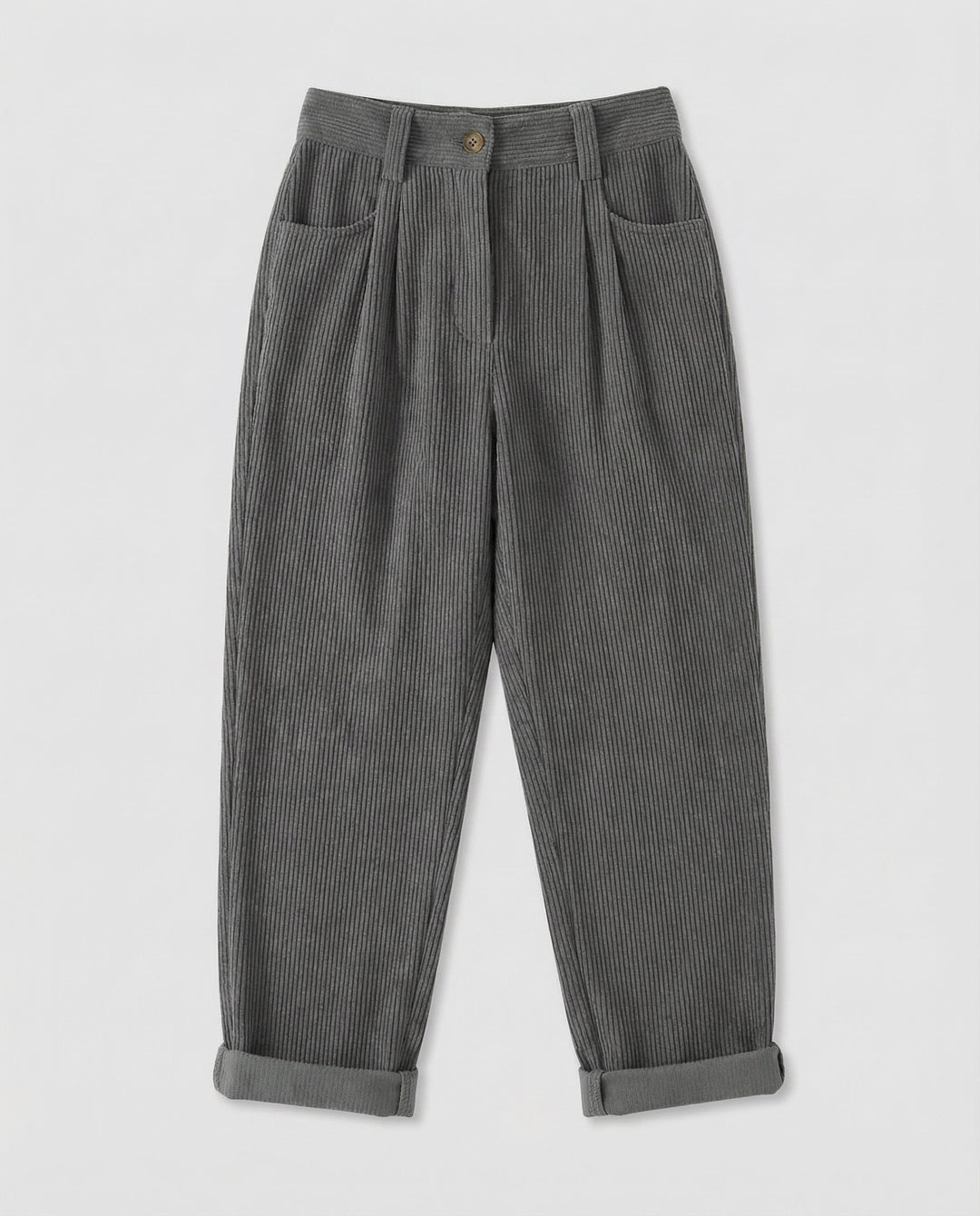 Ribbed Straight Leg Trousers Women Heritage Cut