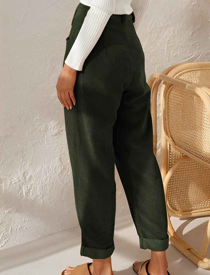 Womens Straight Leg Oversized Wide Trousers