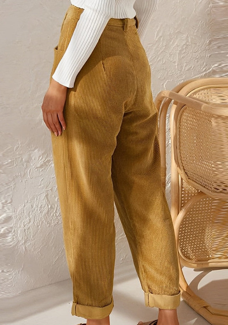 Womens Straight Leg Oversized Wide Trousers