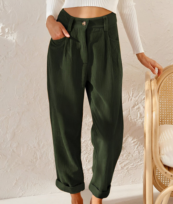 Womens Straight Leg Oversized Wide Trousers