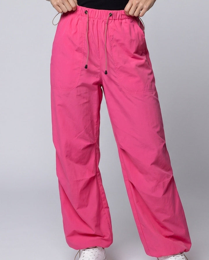 Wide Leg Cargo Trousers Relaxed Fit Women