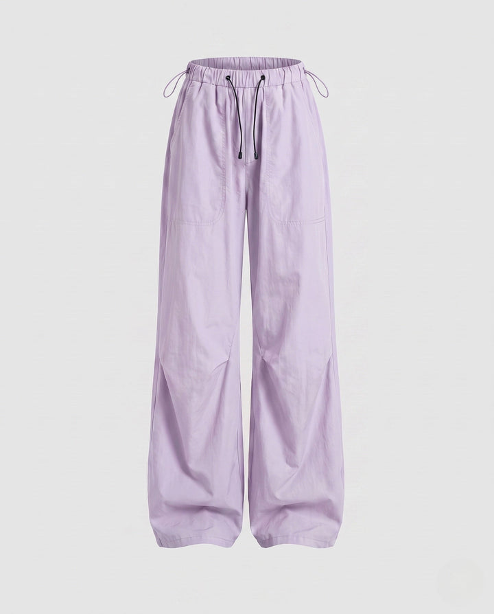 Wide Leg Cargo Trousers Relaxed Fit Women