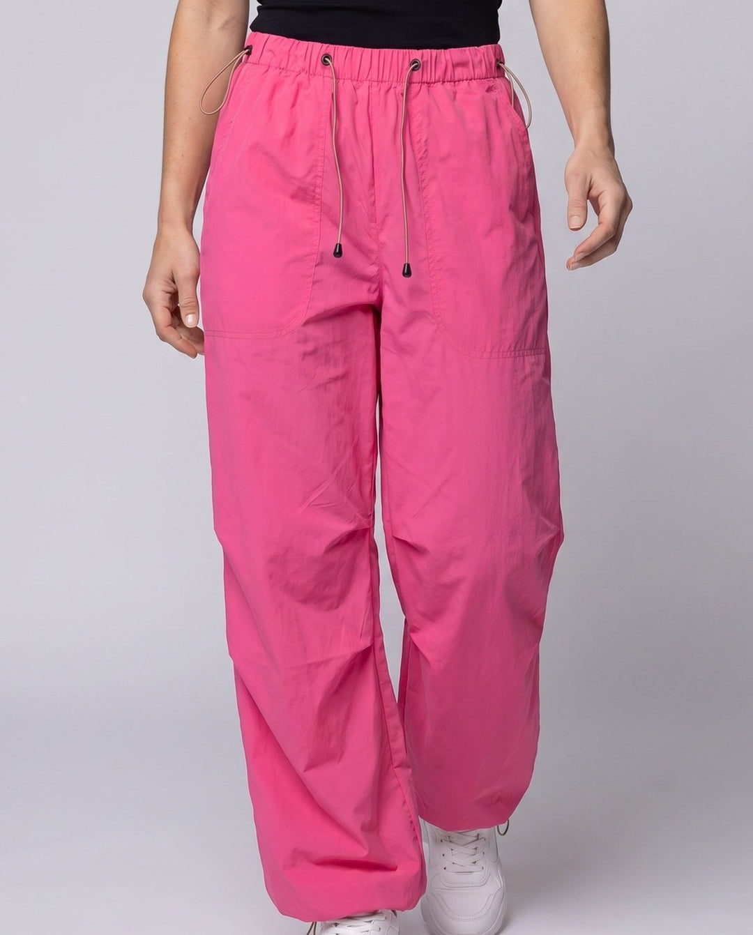Wide Leg Cargo Trousers Relaxed Fit Women