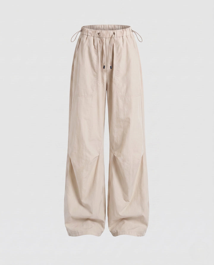 Wide Leg Cargo Trousers Relaxed Fit Women