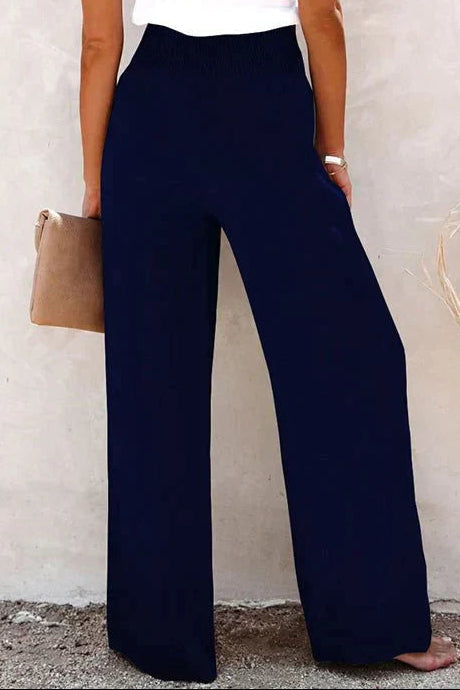 Wide Leg High Waist Sartorial Trousers for Women