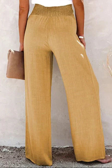 Wide Leg High Waist Sartorial Trousers for Women