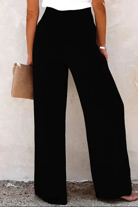 Wide Leg High Waist Sartorial Trousers for Women