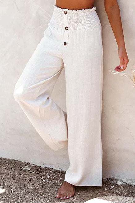 Wide Leg High Waist Sartorial Trousers for Women