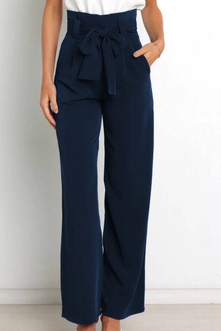 Wide Leg Trousers Slim Fit Womens Dress Pants